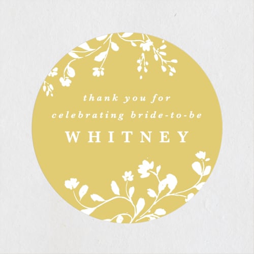 This is a sunshine custom stickers with standard by Kate Ahn called briar printing on uncoated sticker paper in sticker