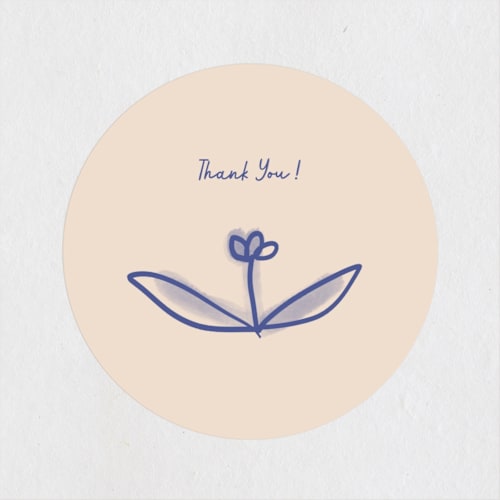 This is a nude custom stickers with standard by Ani Somi called floreal printing on uncoated sticker paper in sticker