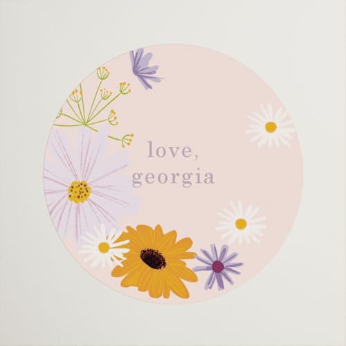 This is a peony custom stickers with standard by Baumbirdy called bridal boots printing on uncoated sticker paper in sticker