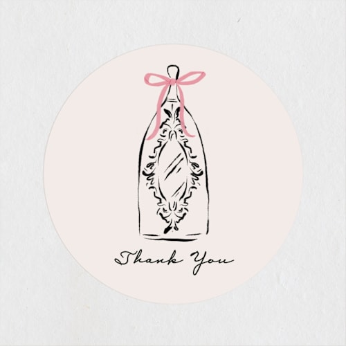 This is a petal custom stickers with standard by Jackie Crawford called sparkling champagne tower printing on uncoated sticker paper in sticker