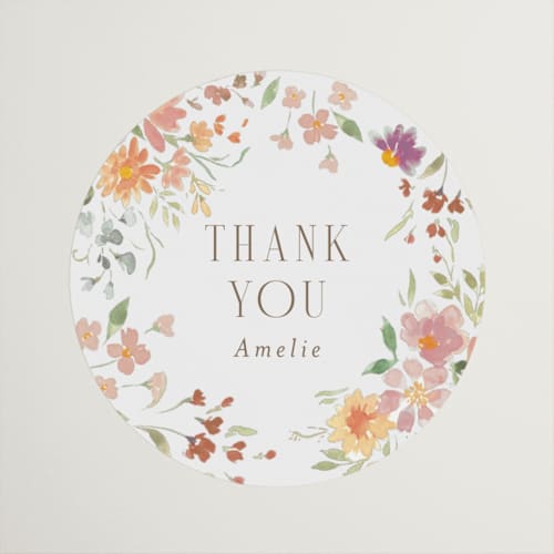 This is a autumn custom stickers with standard by Itsy Belle Studio called amelie printing on uncoated sticker paper in sticker