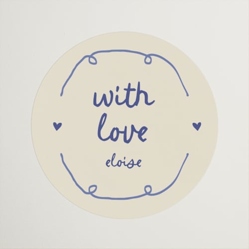 This is a sky custom stickers with standard by Stephanie Heinrich Godbout called cin cin printing on uncoated sticker paper in sticker