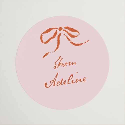 This is a poppy custom stickers with standard by Susan Zinader called classique printing on uncoated sticker paper in sticker