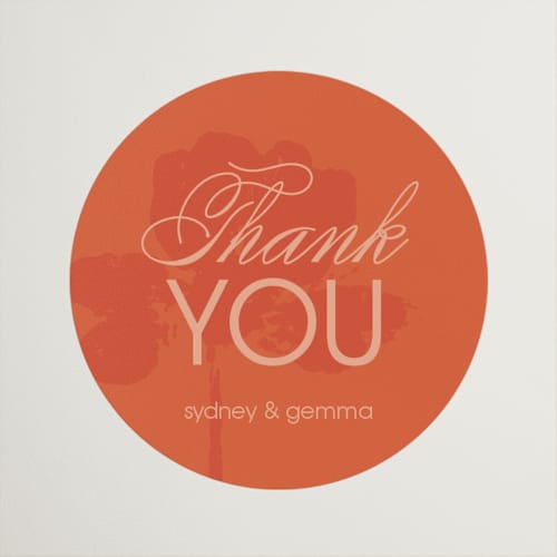 This is a poppy custom stickers with standard by Morgan Kendall called bloom printing on uncoated sticker paper in sticker