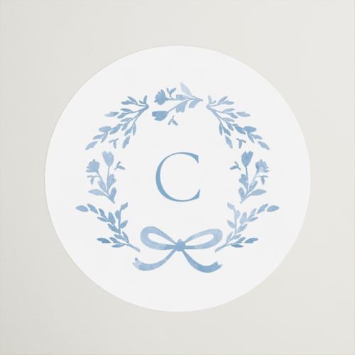 This is a bluebell custom stickers with standard by Kristie Kern called emmaline printing on uncoated sticker paper in sticker