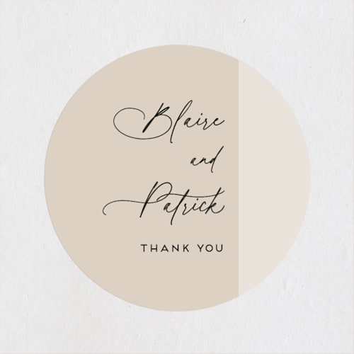 This is a parchment wedding favor labels with standard by Kaydi Bishop called by your side printing on uncoated sticker paper in sticker