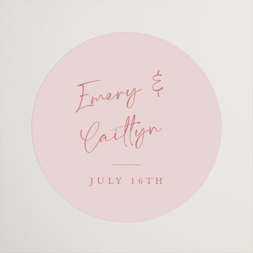 This is a rosebud wedding favor labels with standard by Adelyn T. called ink scribble printing on uncoated sticker paper in sticker