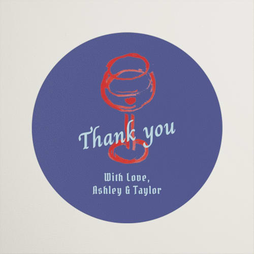 This is a wonderland wedding favor labels with standard by Cass Loh called dine & delight printing on uncoated sticker paper in sticker