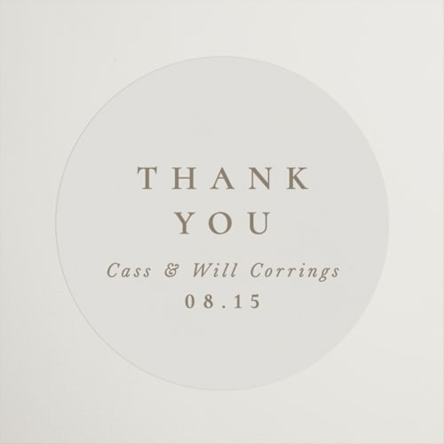 This is a sand wedding favor labels with standard by Jackie Mangiolino called illusion printing on uncoated sticker paper in sticker