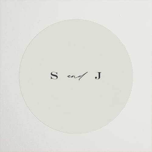 This is a ivory wedding favor labels with standard by Carolyn Nicks called softly swept printing on uncoated sticker paper in sticker