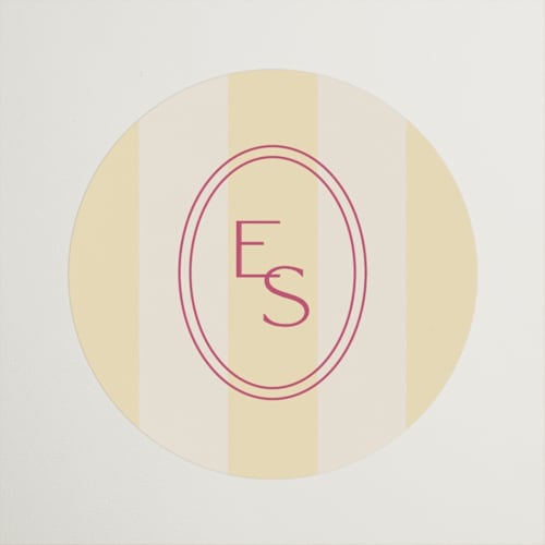 This is a lemon wedding favor labels with standard by Ellen Schlegelmilch called palmetto printing on uncoated sticker paper in sticker