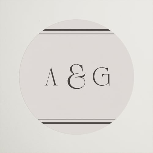 This is a champagne wedding favor labels with standard by Nicole Walsh called grace printing on uncoated sticker paper in sticker