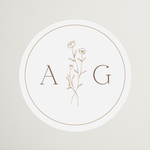 This is a chiffon wedding favor labels with standard by chocomocacino called kouignette printing on uncoated sticker paper in sticker
