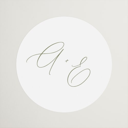 This is a olive wedding favor labels with standard by Kristie Kern called amelia printing on uncoated sticker paper in sticker