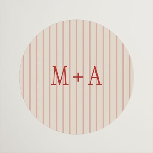 This is a cherry wedding favor labels with standard by Ellen Schlegelmilch called cherry printing on uncoated sticker paper in sticker