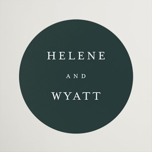 This is a forest wedding favor labels with standard by Stacey Meacham called style and grace printing on uncoated sticker paper in sticker