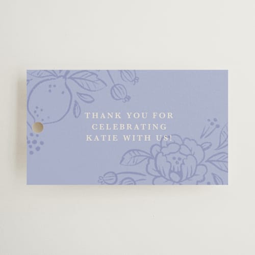 This is a porcelain gift tags with standard by Rebecca Smith called love birds printing on signature in tag