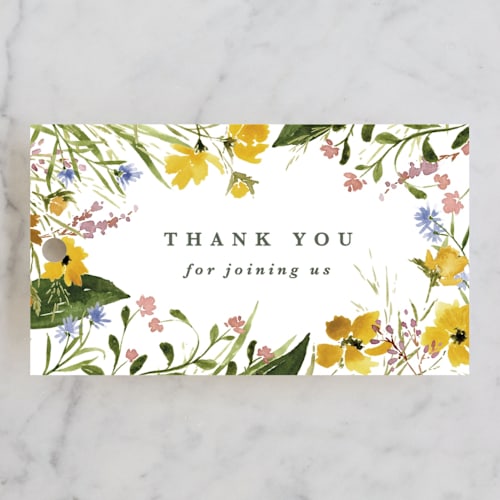 This is a sunshine gift tags with standard by Kate Ahn called briar printing on signature in tag