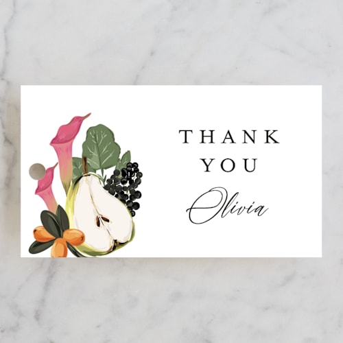 This is a peony gift tags with standard by Susan Moyal called enchanted printing on signature in tag
