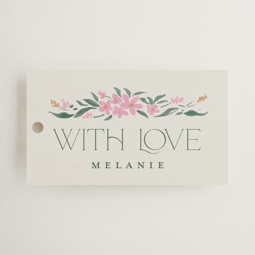 This is a peacock gift tags with standard by Vera Lim called paonne printing on signature in tag