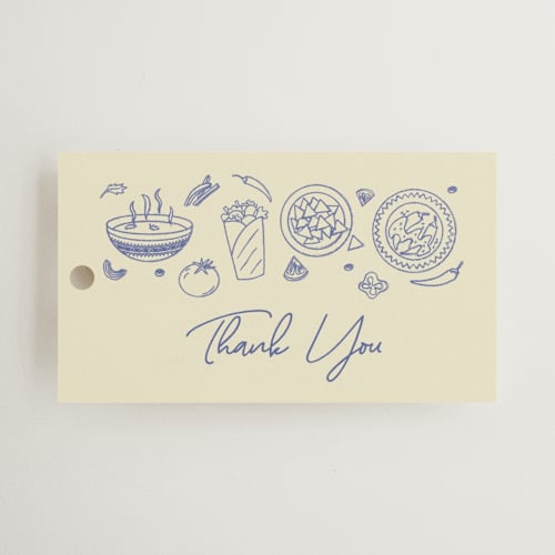 This is a blueberry gift tags with standard by Sherley Ferreira called tacos & tequila printing on signature in tag