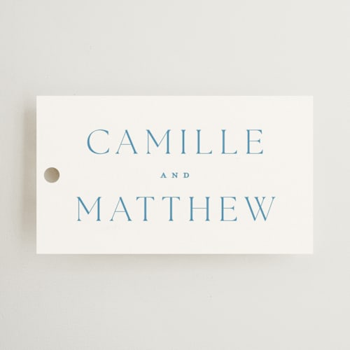 This is a neptune wedding favor tags with standard by Kristie Kern called gwenyth printing on signature in tag