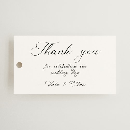 This is a snow wedding favor tags with standard by Maja Cunningham called poem printing on signature in tag