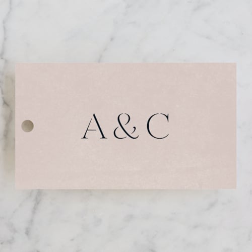 This is a dove wedding favor tags with standard by Olivia Kanaley Inman called chalk floral printing on signature in tag