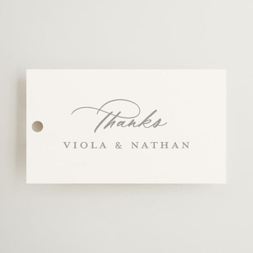 This is a dove wedding favor tags with standard by Meggy Masters called overlay printing on signature in tag
