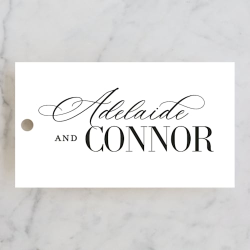 This is a diamond wedding favor tags with standard by Jessica Corliss called this and that printing on signature in tag