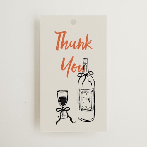 This is a sunset gift tags with standard by Elly called gathering printing on signature in tag