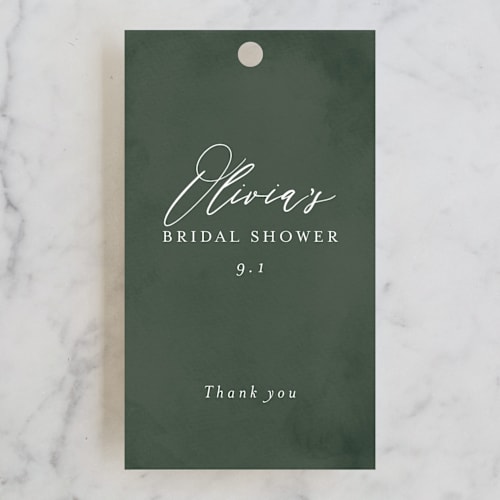 This is a forest gift tags with standard by Itsy Belle Studio called greenery printing on signature in tag