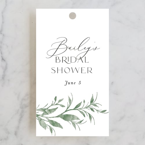 This is a meadow gift tags with standard by Melanie Kosuge called hyde park printing on signature in tag