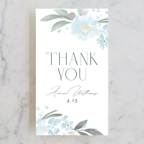This is a bluebelle gift tags with standard by Itsy Belle Studio called something blue printing on signature in tag