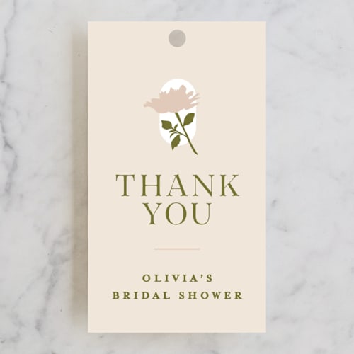 This is a meadow gift tags with standard by Owl and Toad called silhouette printing on signature in tag