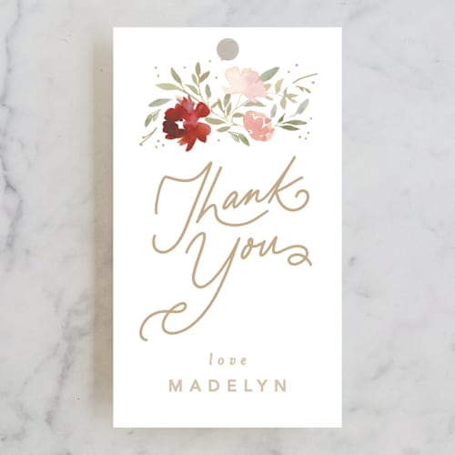 This is a wine gift tags with standard by Creo Study called sparkling brunch printing on signature in tag