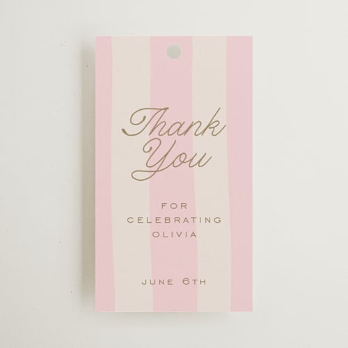 This is a rose gift tags with standard by Leia Matt called macaron box printing on signature in tag
