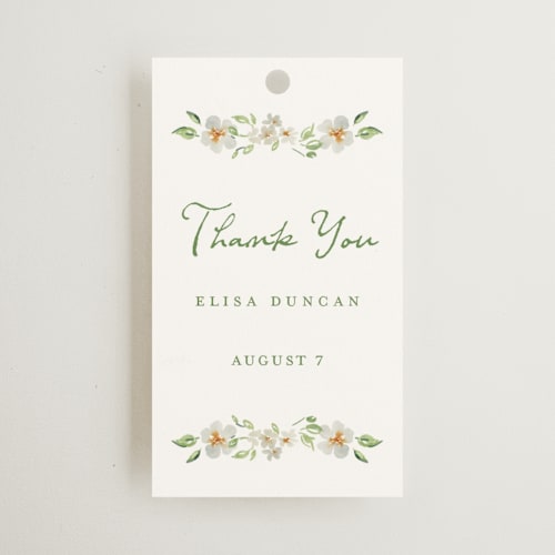 This is a greenery gift tags with standard by Petra Kern called elise printing on signature in tag