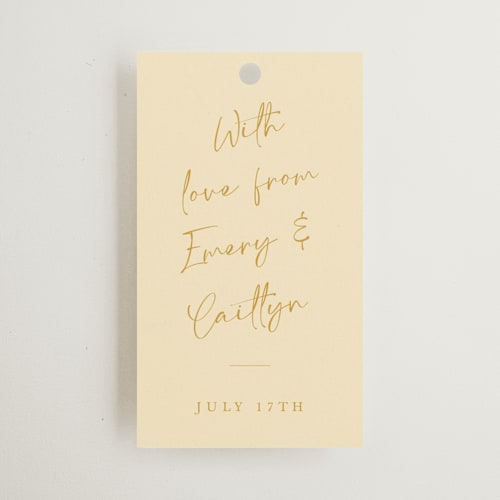 This is a honey wedding favor tags with standard by Adelyn T. called ink scribble printing on signature in tag