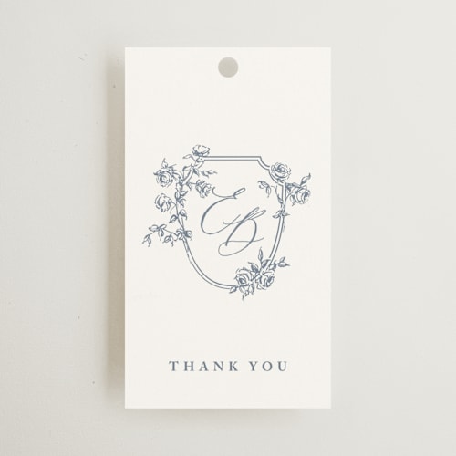 This is a twilight whisper wedding favor tags with standard by Design Lotus called close to my heart printing on signature in tag