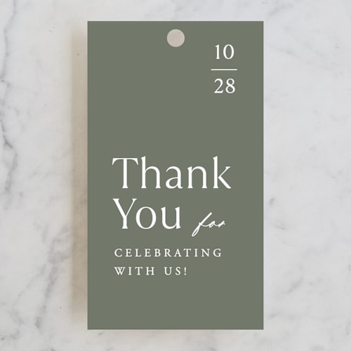 This is a cactus wedding favor tags with standard by Jill Means called modern bookmark printing on signature in tag