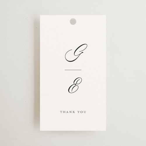 This is a salt wedding favor tags with standard by chocomocacino called gregada printing on signature in tag