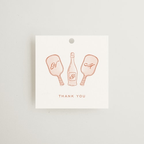 This is a citrus gift tags with standard by Ashlee Townsend called pickleball & prosecco printing on signature in tag