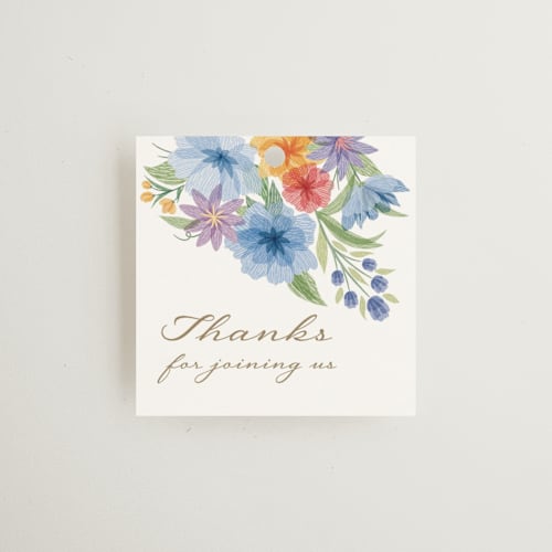 This is a chamomile gift tags with standard by Paper Sun Studio called tea party printing on signature in tag