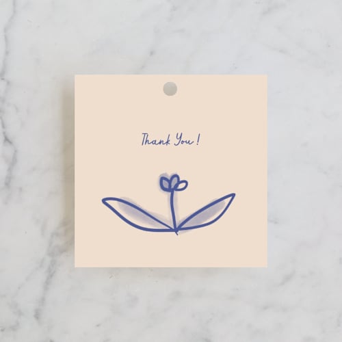 This is a nude gift tags with standard by Ani Somi called floreal printing on signature in tag