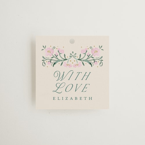 This is a evergreen gift tags with standard by Petra Kern called book cover printing on signature in tag