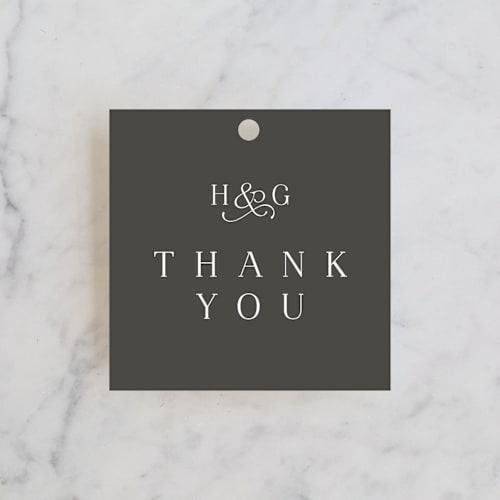 This is a marble wedding favor tags with standard by Lea Delaveris called and here we are printing on signature in tag
