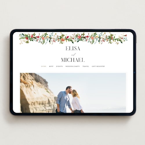 This is a papaya wedding websites by Susan Moyal called tropica printing on digital paper in standard