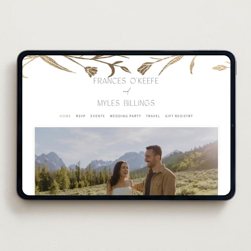 This is a cotton wedding websites by Amy Kross called perennial printing on digital paper in standard