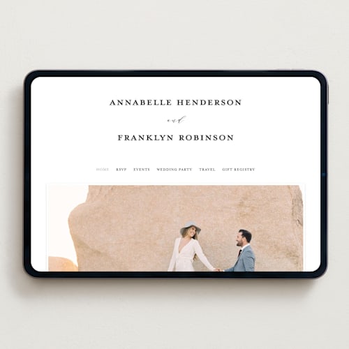 This is a cotton wedding websites by Simona Camp called classically us printing on digital paper in standard